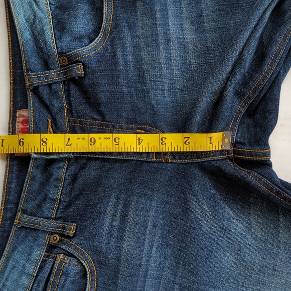 Nobo Distressed Studded Heart Capri Jeans Y2K Junior 13 Blue - Picture 15 of 16